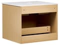 Miniatyrbild 6 av 10: Väggmonterat Badrumsskåp Ljust Trä MDF-Stomme 60 x 52 cm Räfflad Front med 2 Lådor Modern Design Badrum