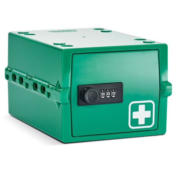 Lockabox Mini™ Säilytysrasia numerolukolla – Lukkokäyttöinen lääkekaappi – Vihreä