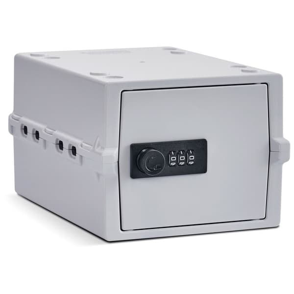 Lockabox Mini™ Säilytyslaatikko numerolukolla – Lukittava lääkekaappi – Valkoinen