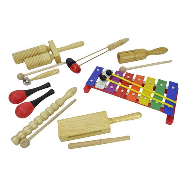 Børne percussionsæt med 8 dele