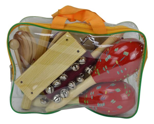 Percussionsett med 9 deler