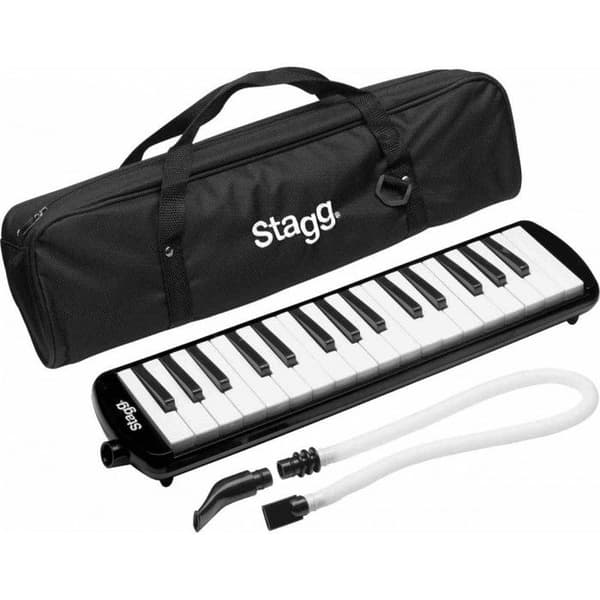 Svart plast melodica