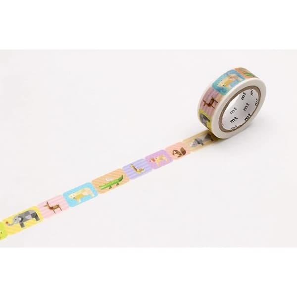 MT EX Geometric Animals Washi Tape Roll - 4971910253847