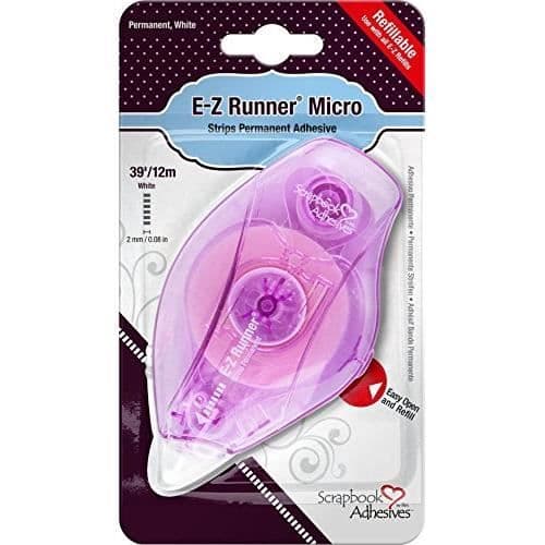 3L Scrapbook klistermärken E-Z Runner Micro Adhesive-Permanent.08 tum x 39, Andra, Flerfärgad - 01236-6