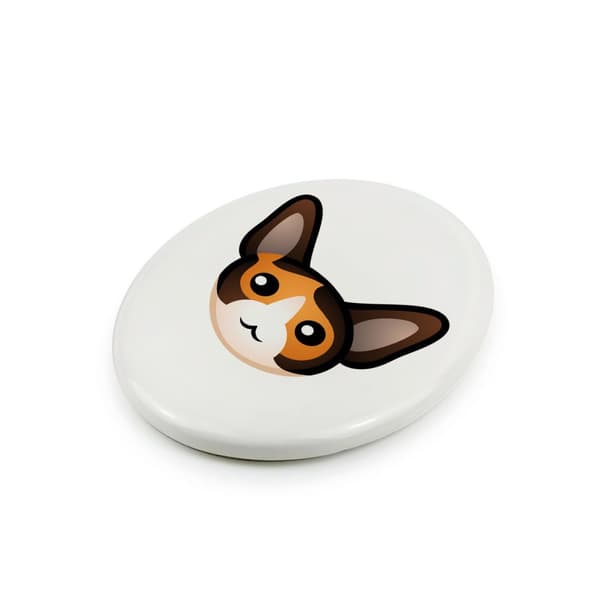 Cornish Rex - keramisk gravsten med grafik och märket Art-Dog