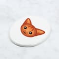 Miniatyrbild 4 av 4: Abyssinian - keramisk gravstensplatta med grafik och en inskription av varumärket Art-Dog