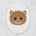 Miniatyrbild 3 av 4: Selkirk Rex - keramisk gravsten med grafik och inskriptionen av varumärket Art-Dog