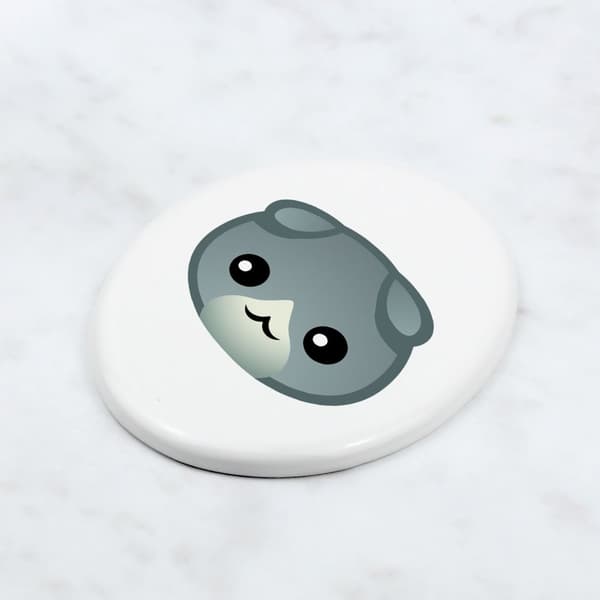 Scottish fold - keramisk gravsten med grafik och en inskription av varumärket Art-Dog