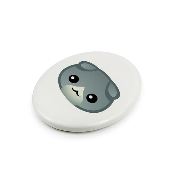 Scottish fold - keramisk gravsten med grafik och en inskription av varumärket Art-Dog