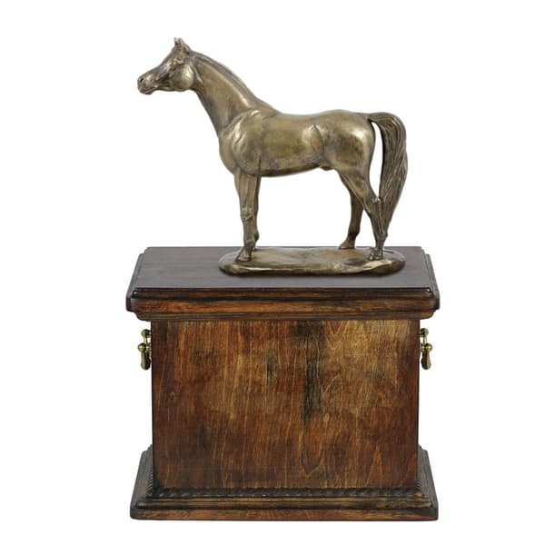 Araberhest - urne til hesteaske, urne med statuette, elegant urne med hest af Art-Dog