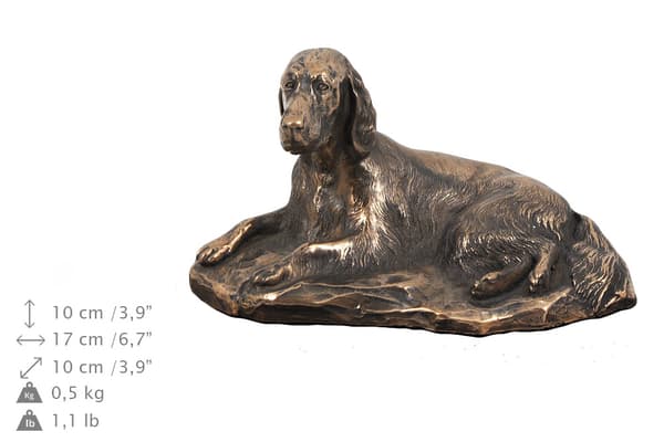 Engelsk setter, Laverack - urna för hundaska, klassisk urna med statyett, elegant urna med hund av Art-Dog