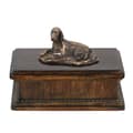Miniatyrbild 1 av 4: Engelsk setter, Laverack - urna för hundaska, klassisk urna med statyett, elegant urna med hund av Art-Dog