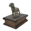 Miniatyrbild 2 av 7: Rottweiler II - urna för hundaska, klassisk urna med statyett, elegant urna med hund av Art-Dog