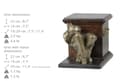 Miniatyrbild 8 av 8: Bull Terrier, Bull Terrier I - urna för hundaska med statyett, elegant urna för en hund, unik urna med hundbyst av Art-Dog