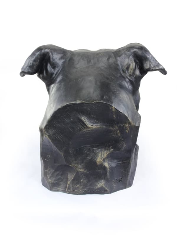 American Staffordshire terrier, Amstaff, Amstaf I - urna för hundaska, hundbyst, stort hundhuvud för trädgården av Art-Dog