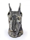 Miniatyrbild 1 av 11: Doberman, Dobermann - urna för hundaska, hundbyst, stort hundhuvud för trädgården av Art-Dog