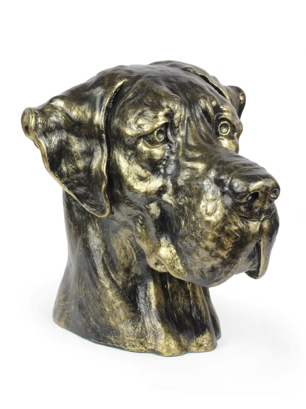Great Dane III - urna för hundaska, hundbyst, stort hundhuvud för trädgården av Art-Dog