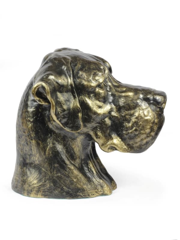 Great Dane III - urna för hundaska, hundbyst, stort hundhuvud för trädgården av Art-Dog