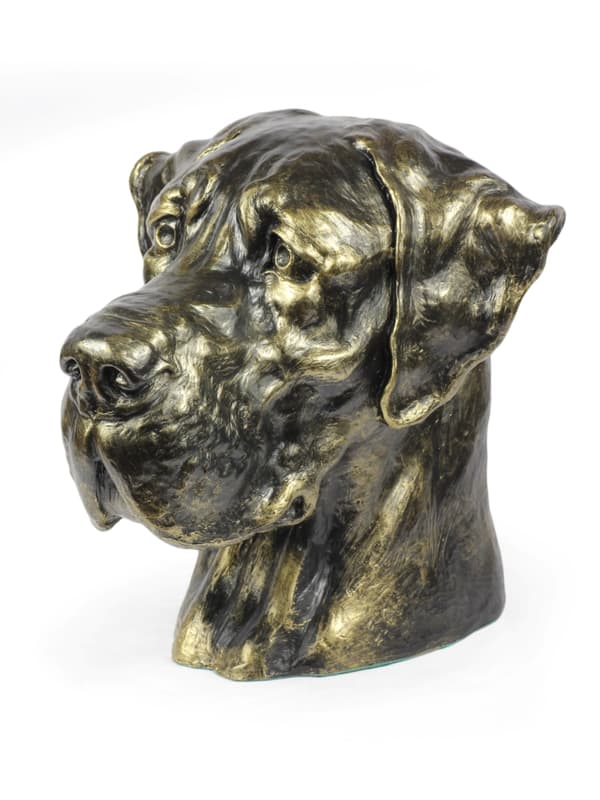 Great Dane III - urna för hundaska, hundbyst, stort hundhuvud för trädgården av Art-Dog
