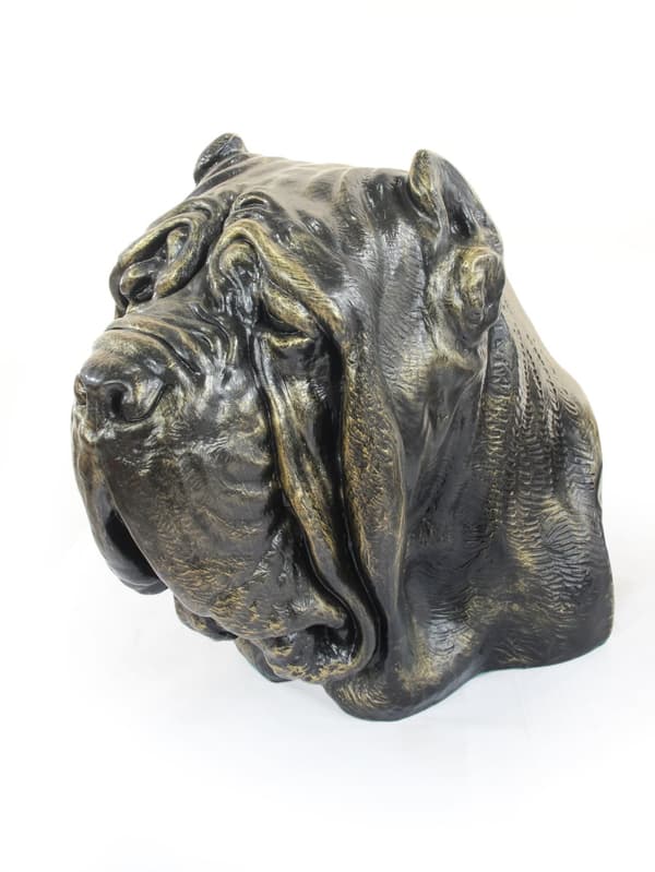 Napolitansk mastiff, napolitansk mastiff, Mastino napoletano - urna för hundaska, hundbyst, stort hundhuvud för trädgården av Art-Dog