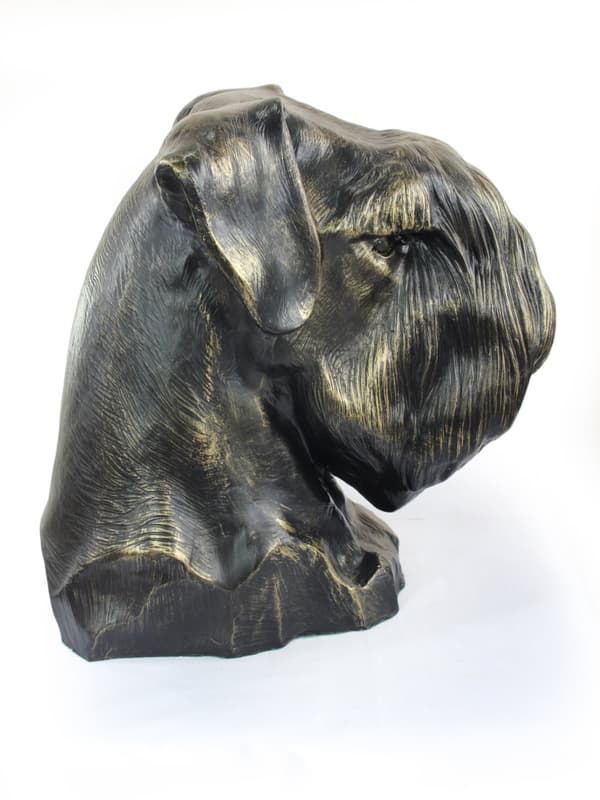 Snautseri, Snautseri I - uurna koiran tuhkalle, koiran rintakuva, iso koiran pää puutarhaan by Art-Dog