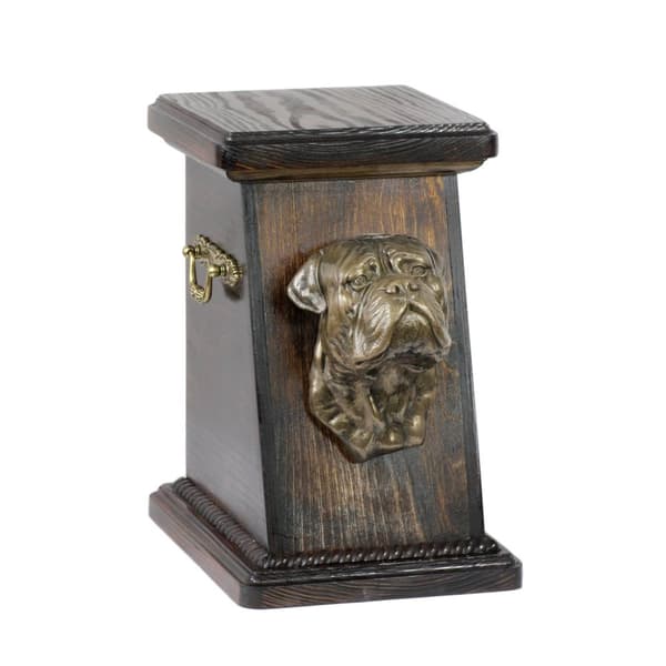 Bullmastiff, Bulmastiff - en urna för hundaska, en elegant urna med statyett, en souvenirurna med en hundbyst av Art-Dog