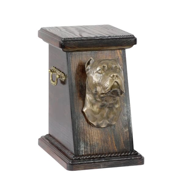 Cane Corso Italiano - urna för hundaska, elegant urna med statyett, souvenirurna med hundbyst av Art-Dog