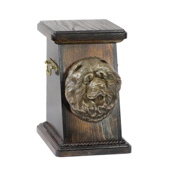 Chow Chow - en urna för hundaska, en elegant urna med statyett, en souvenirurna med en hundbyst av Art-Dog