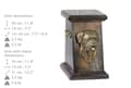 Miniatyrbild 6 av 6: Bordeaux Dog, Dogue de Bordeaux, French Mastiff - urna för hundaska, elegant urna med statyett, souvenirurna med hundbyst av Art-Dog