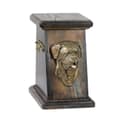 Miniatyrbild 2 av 6: Bordeaux Dog, Dogue de Bordeaux, French Mastiff - urna för hundaska, elegant urna med statyett, souvenirurna med hundbyst av Art-Dog
