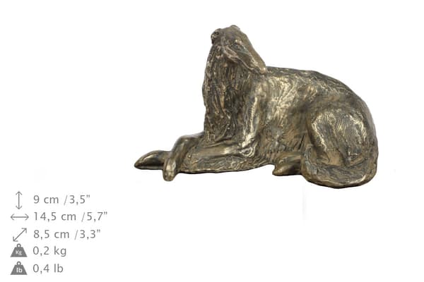 Ryska Borzoi, Borzoi, Barzoi I - urna för hundaska, urna med statyett, elegant urna i klassisk stil av Art-Dog