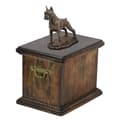 Miniatyrbillede 1 af 7: Boxer, Boxer I - urne til hundeaske, urne med statuette, elegant urne i klassisk stil af Art-Dog