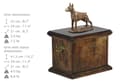 Miniatyrbild 3 av 7: Doberman, Dobermann I - urna för hundaska, urna med statyett, elegant urna i klassisk stil av Art-Dog