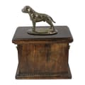 Miniatyrbild 2 av 7: Staffordshire Bull Terrier, Staffik, Staffi III - urna för hundaska, urna med statyett, elegant urna i klassisk stil av Art-Dog