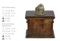 Miniatyrbild 3 av 7: Staffordshire Bull Terrier, Staffik, Staffi I - urna för hundaska, urna med statyett, elegant urna i klassisk stil av Art-Dog