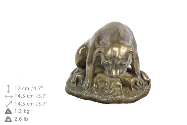 Staffordshire Bull Terrier, Staffik, Staffi I - urna för hundaska, urna med statyett, elegant urna i klassisk stil av Art-Dog