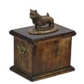Miniatyrbild 2 av 7: Norwich Terrier - urna för hundaska, urna med statyett, elegant urna i klassisk stil av Art-Dog
