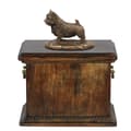 Miniatyrbild 1 av 7: Norwich Terrier - urna för hundaska, urna med statyett, elegant urna i klassisk stil av Art-Dog
