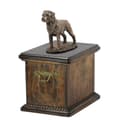 Miniatyrbild 1 av 7: Rottweiler - urna för hundaska, urna med statyett, elegant urna i klassisk stil av Art-Dog
