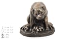 Miniatyrbild 4 av 7: Rottweiler I - urna för hundaska, urna med statyett, elegant urna i klassisk stil av Art-Dog
