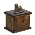Miniatyrbild 2 av 7: Yorkshire Terrier, York, York, Yorkie - urna för hundaska, urna med statyett, elegant urna i klassisk stil av Art-Dog