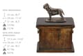 Miniatyrbild 3 av 7: Napolitansk mastiff, napolitansk mastiff, Mastino napoletano - urna för hundaska, urna med statyett, elegant urna i klassisk stil av Art-Dog