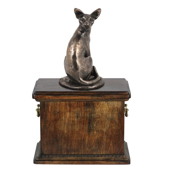 Egyptisk katt Mau - urna för kattaska, urna med statyett, elegant urna i klassisk stil av Art-Dog