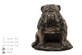Miniatyrbild 4 av 7: Bulldog III - urna för hundaska, klassisk urna med statyett, elegant urna med hund av Art-Dog