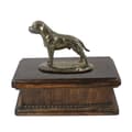 Miniatyrbild 2 av 7: Staffordshire Bull Terrier, Staffik, Staffi - urna för hundaska, klassisk urna med statyett, elegant urna med hund av Art-Dog