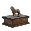 Miniatyrbild 2 av 7: Newfoundland, Newfoundland, Wodołaz - urna för hundaska, klassisk urna med statyett, elegant urna med hund av Art-Dog