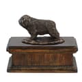Miniatyrbild 1 av 7: Polish Lowland Sheepdog, PON - urna för hundaska, klassisk urna med statyett, elegant urna med hund av Art-Dog