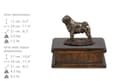 Miniatyrbillede 3 af 7: Pug, Pug, Carlin - urne til hundeaske, klassisk urne med statuette, elegant urne med hund fra Art-Dog