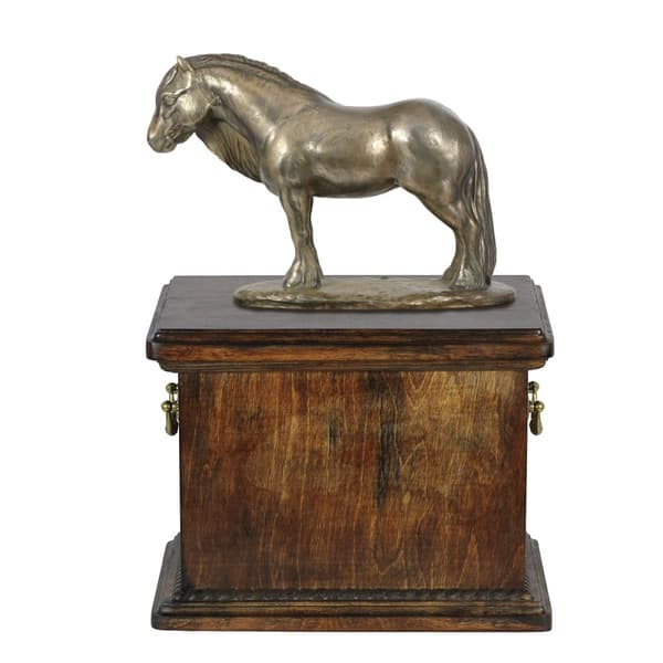 Fell Pony mare - urna för hästaska, urna med statyett, elegant urna med häst av Art-Dog