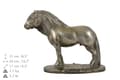 Miniatyrbillede 6 af 10: Fell Pony hest - hingst - urne til hesteaske, urne med statuette, elegant urne med hest af Art-Dog